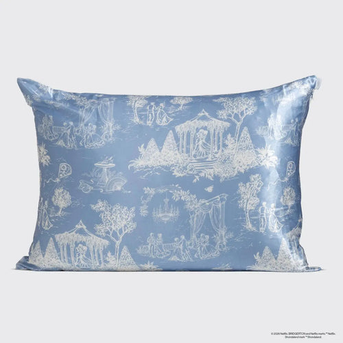 Kitsch Satin Pillowcase in Garden Toile