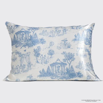 Kitsch Satin Pillowcase in Garden Toile